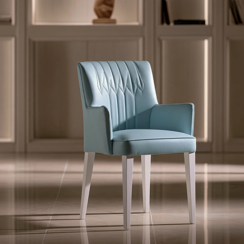 Tapicerowana sofa do salonu, tapicerowany tkaniną, kolor: jasnoniebieski