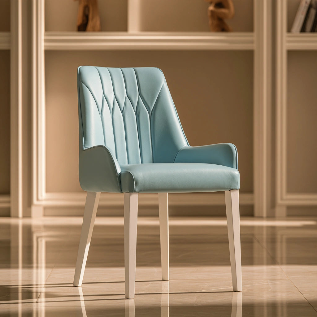 Tapicerowana sofa do salonu, tapicerowany tkaniną, kolor: jasnoniebieski