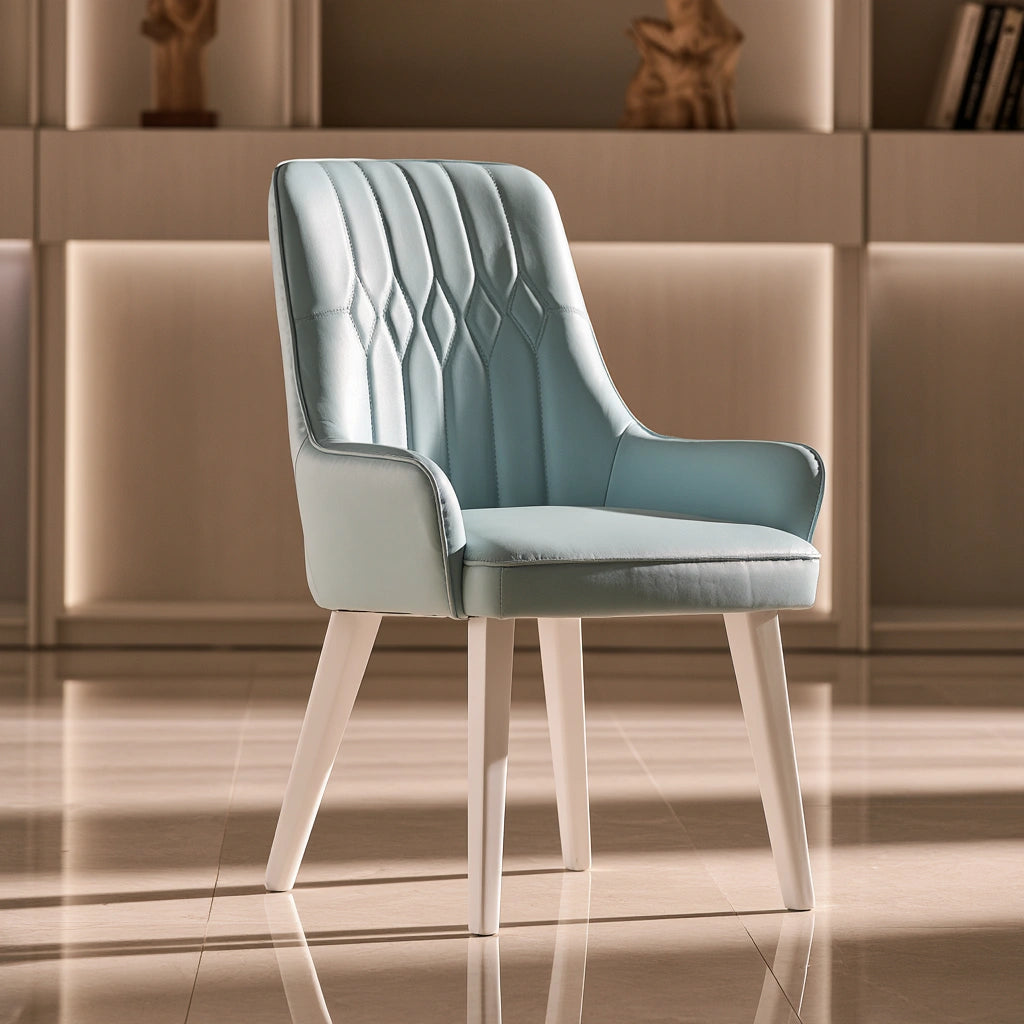 Tapicerowana sofa do salonu, tapicerowany tkaniną, kolor: jasnoniebieski